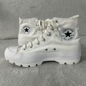 Converse Chuck Taylor All Star Lugged High Top Sneakers Women's Size 8 White